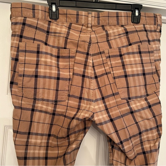 H&M Men’s Brown & Black Plaid Pants size 38 - Picture 6 of 7